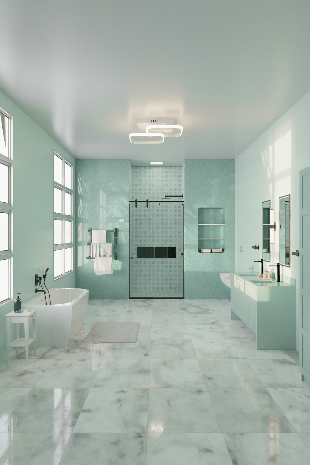 a-large-bathroom-with-a-tub-sink-and-shower-uorksopfgag